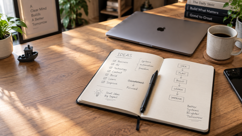 Minimal Desk Dengan Notebook 1024x576