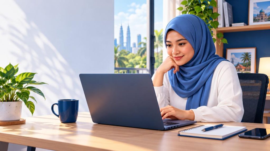 Beginner Malaysia belajar menggunakan ChatGPT pada komputer riba